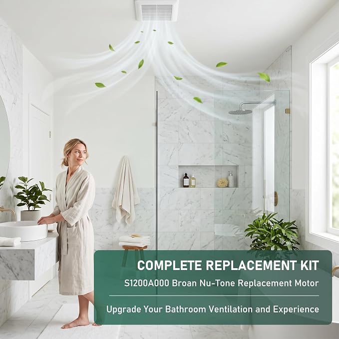 NEW Bathroom Fan Motor Replacement Compatible - Image 9