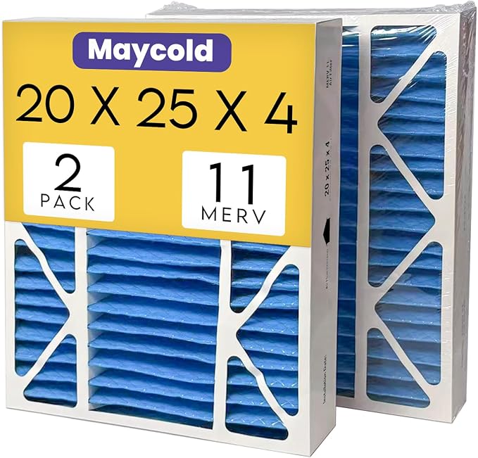 20x25x4 HVAC Air Filter, MERV 11, Easy Install, Long-Lasting by Maycold