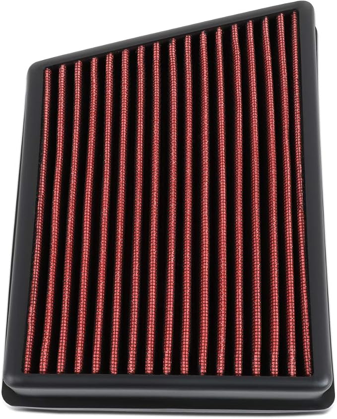 DNA Motoring AFPN-212-RD Clean Air Washable Drop In Panel Air Filter Enhance by DNAMOTORING