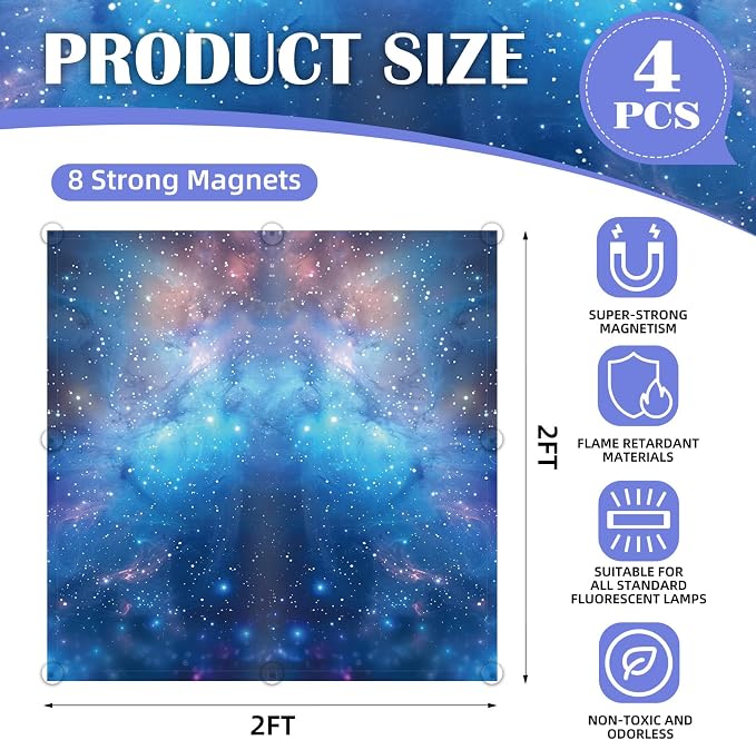 ANGSYLTH 2 x 2 Feet Fluorescent Light Covers - Image 2