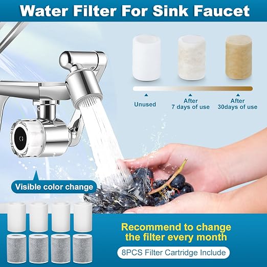 8 PCS Faucet Filter Cartridge Replacement - Image 2