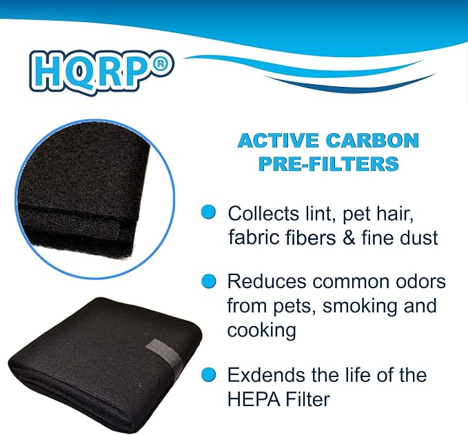 HQRP 1x Activated Carbon Filter Pad Cut To Fit Air Filter Roll - Image 3
