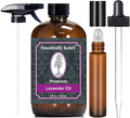 Essentially Kates Lavender Oil - 100% Pure and Natural, Therapeutic Grade with Glass Dropper and Roll-on Bottle