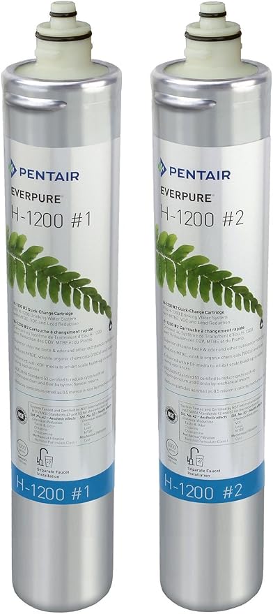 Pentair Everpure H-1200 Quick-Change Filter Cartridge Set, NSF Certified to - Image 2