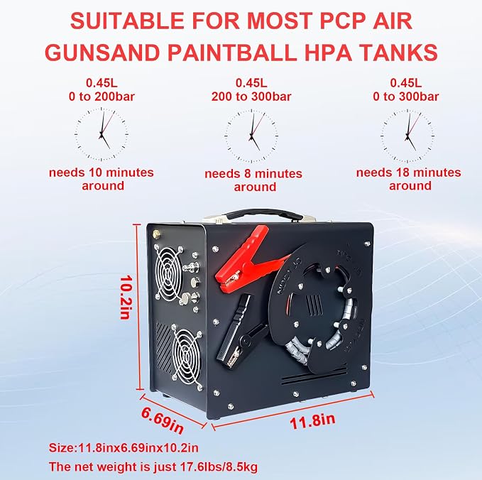 Pcp Air Compressor, Built-in Converter/Water-Oil Filter, Auto Stop, Oil/Water - Image 7