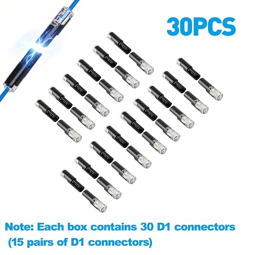 BOENFU Single Wire Plug in Connector, 30 Pack, 18-22 Gauge, - Image 2