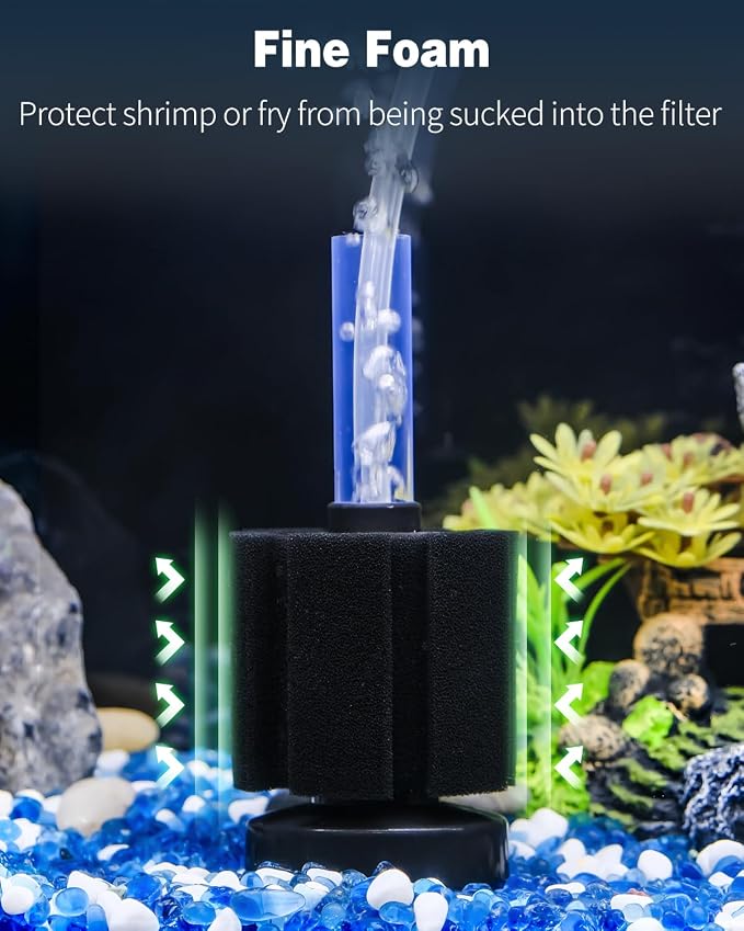 Pawfly 6 Pack Replacement Filter Sponges Aquarium Nano Bio Sponge Filter - Image 2