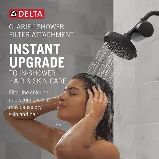 Delta Faucet Clarifi Standard Shower Filter Attachment Matte Black - Image 2