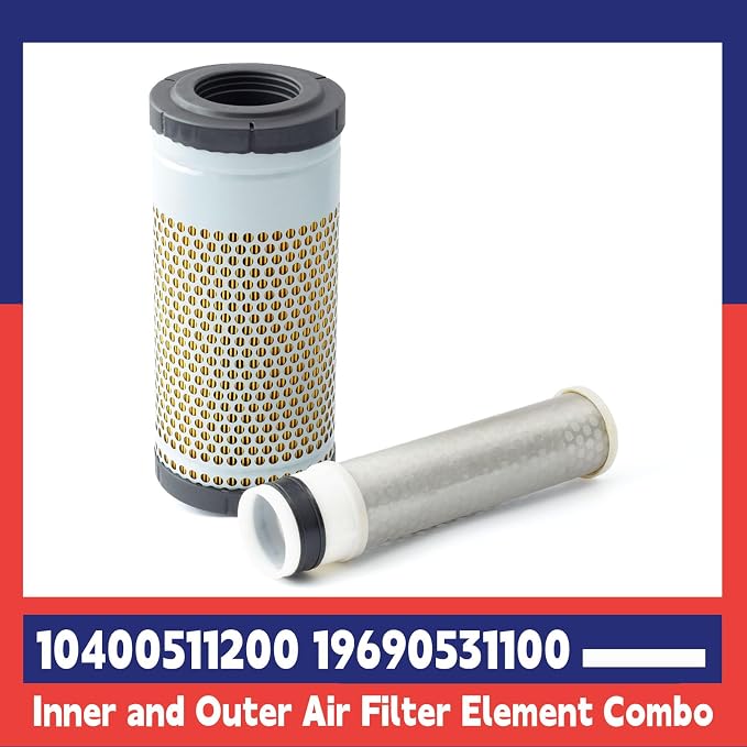 10400511200 19690531100 Inner and Outer Air Filter Element Combo Replacement - Image 2
