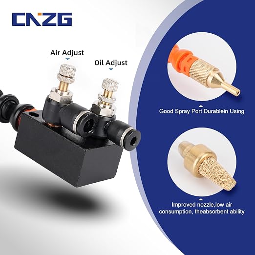 1/4" CNC Coolant Nozzle Mister for Milling Machine, Mist Coolant System for - Image 3