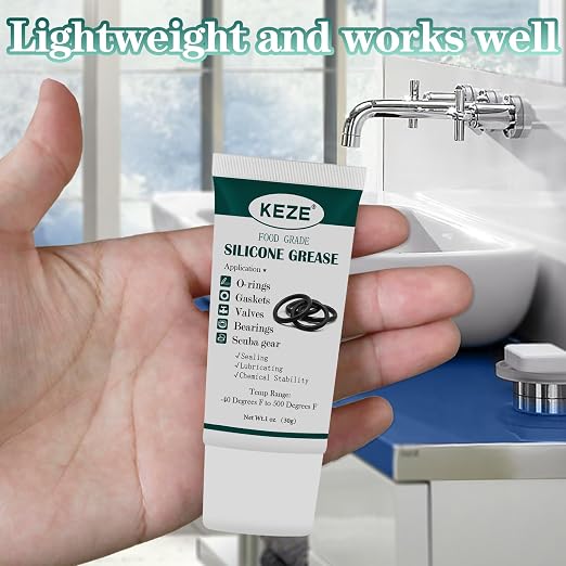 KEZE Waterproof Food Grade Silicone Lubricant Plumbers Grease - Image 8