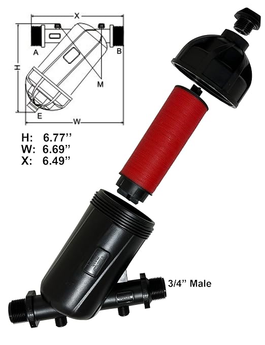 Drip Irrigation Filter 1 inch Disk Y Filter - Image 2