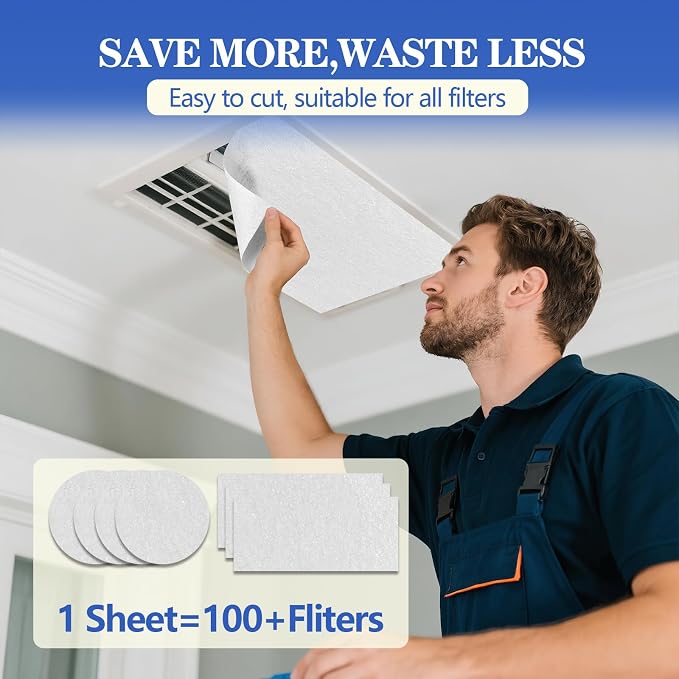 MERV 8 Air Filter Material -23 Ft² Cut to Fit Air Filter Media - Image 4