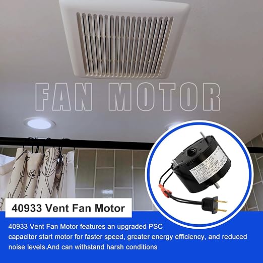 3.3 Inch Diameter Vent Fan Motor Direct Replacement - Image 5