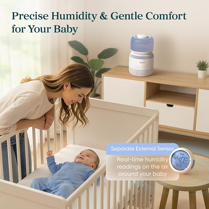 Levoit Evaporative Humidifiers for Bedroom Baby, Dual Air and Water Filters | - Image 2