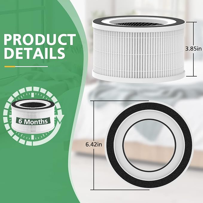 2 Pack Hepa Replacement Filter Compatible - Image 3