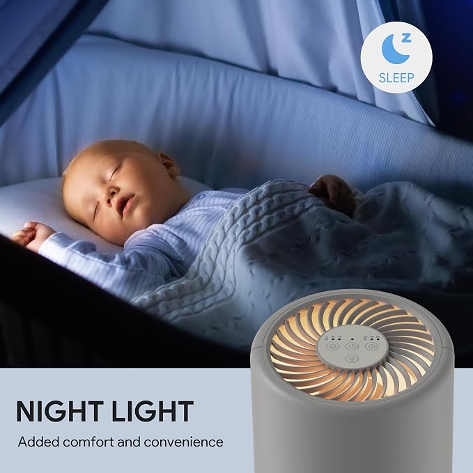 FULMINARE Air Purifiers for Home H13 True HEPA Air Filter Quiet Air Cleaner - Image 8