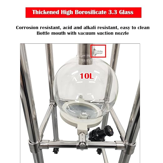 Glass Vacuum Filter Lab Vacuum Filtration Extraction Apparatus - Image 5