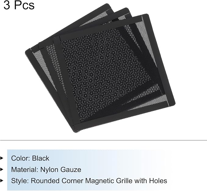 MECCANIXITY 3PCS PC Dust Filter, 150x150mm Magnetic Frame PVC Computer Case - Image 3