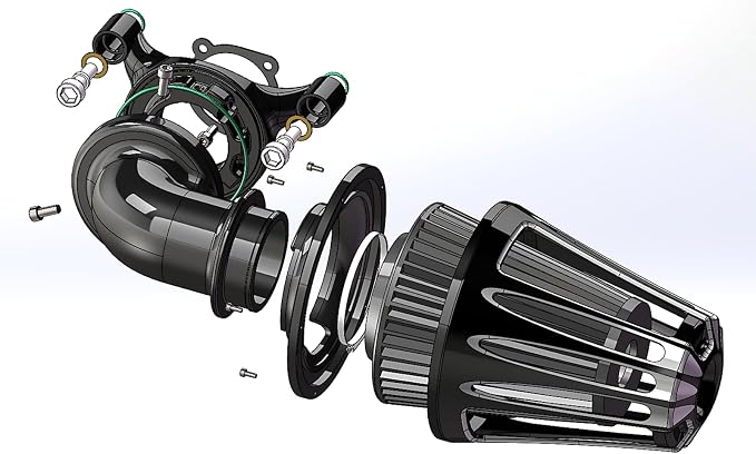 Big Sucker cone Air filter intake by ForHarleyAccessories