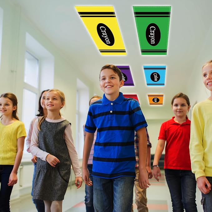 6Pcs Classroom Light Covers for Fluorescent Lights, Magnetic 2x4 FT Ceiling - Image 6