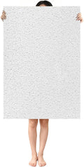 Shower Mat Non Slip: 35.4 x 23.6 Inch Extra Large Shower Mats for Inside Shower with Drain Hole - Soft PVC Loofah Anti Slip Shower Stall Mat for Walk-in Shower and Bathroom, Quick Drying