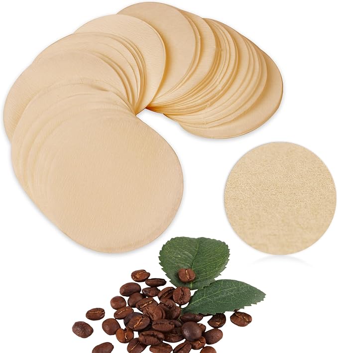 CEYAZYE 200 PCS Round Coffee Filter Paper, 56 mm Disposable Coffee Filters by CEYAZYE