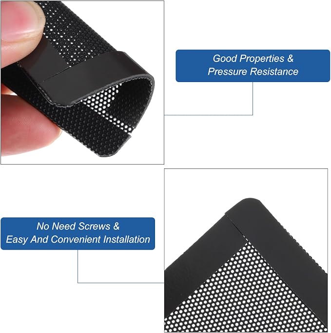 MECCANIXITY 3PCS PC Dust Filter, 60x60mm Magnetic Frame PVC Computer Case - Image 4