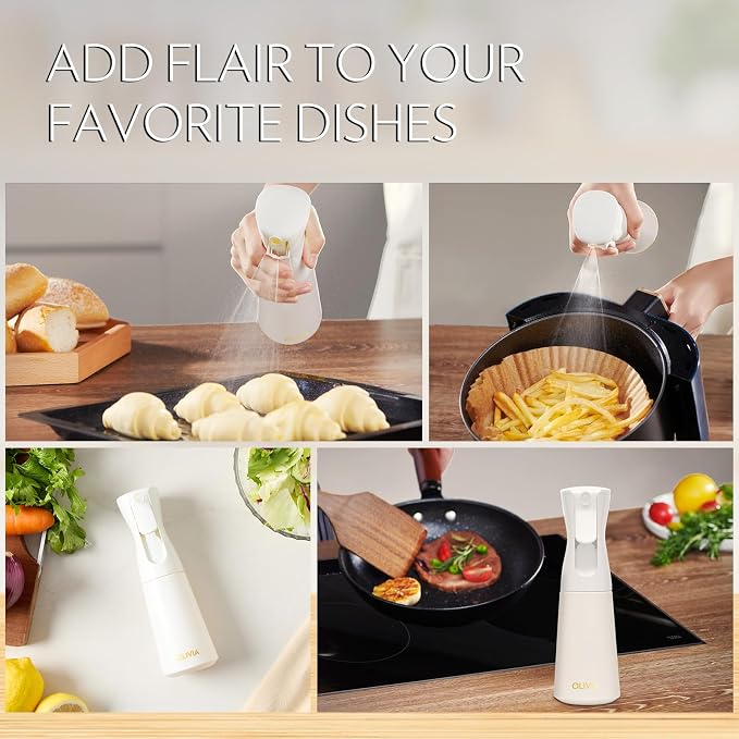 FLAIROSOL OLIVIA Oil Sprayer for Cooking, 200ml Glass Olive Oil Sprayer - Image 8