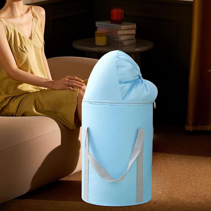 Foot Bath Bucket Household Foot Bath Bag Portable Foot Soaking Bucket Foot Bath Soak Tub for Outdoor Camping Dorm Hotel Home, Blue
