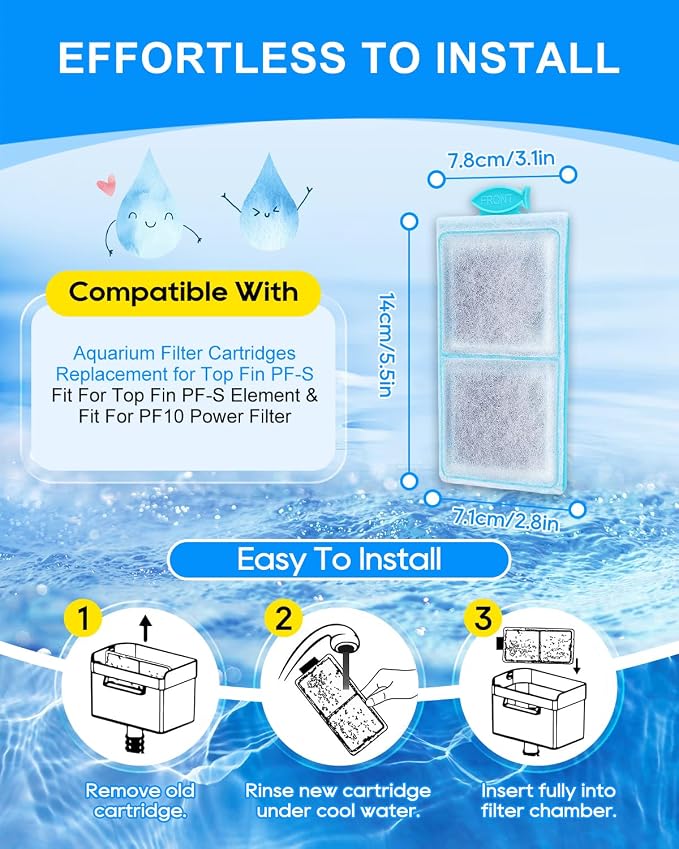 16 Pack Fish Tank Filters Compatible - Image 3