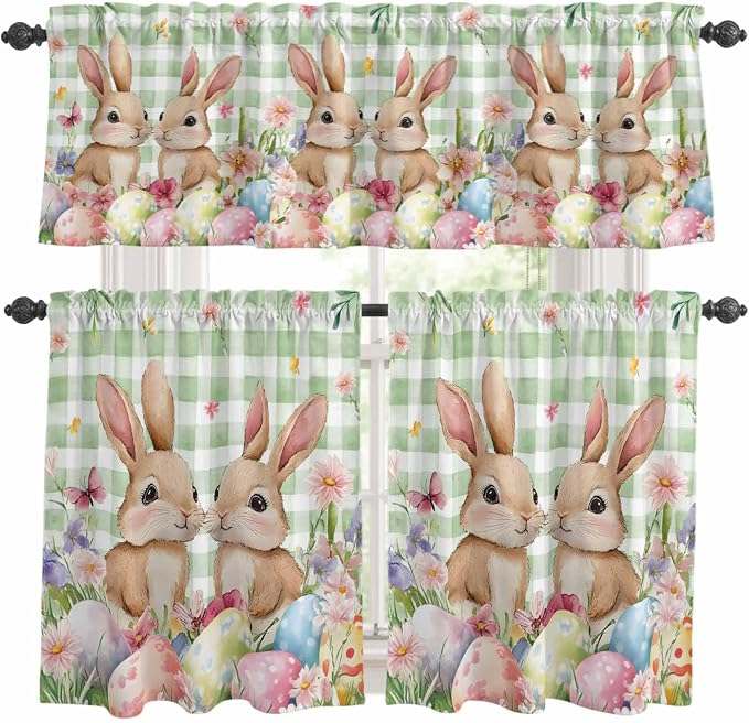 Easter Kitchen Curtains Set 3 Piece by Unknown