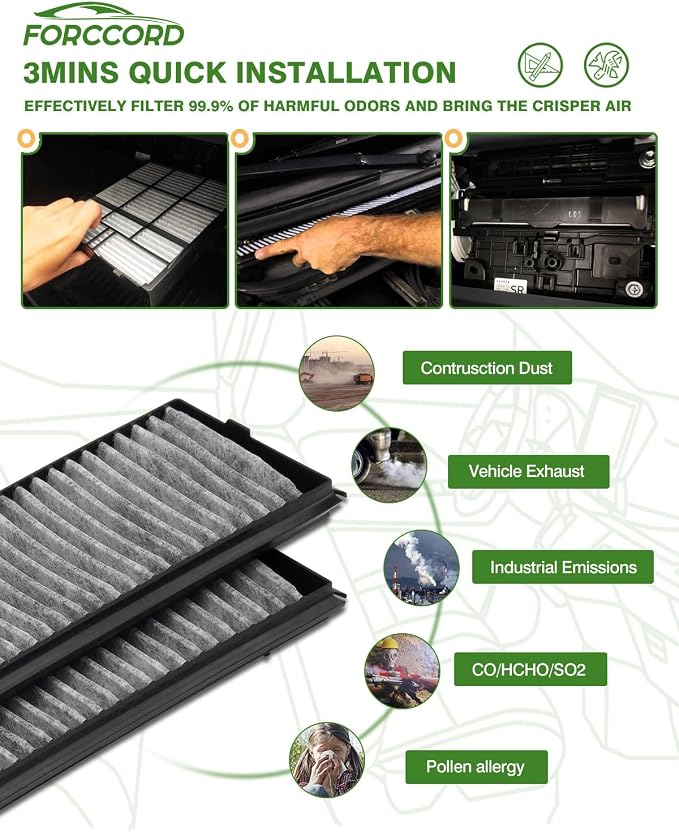 2-PACK HEPA Cabin Air Filter Fits - Image 5