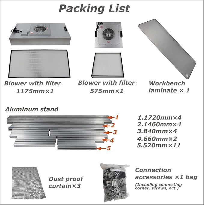 INTSUPERMAI Vertical Laminar Flow Hood Air Flow Clean Bench Workstation Lab - Image 8