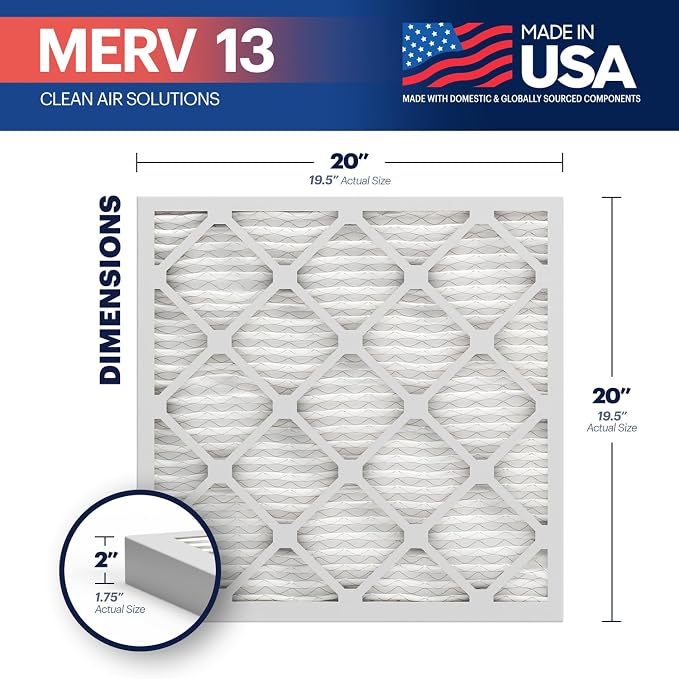 BNX TruFilter 20x20x2 Air Filter MERV 13 - Image 2