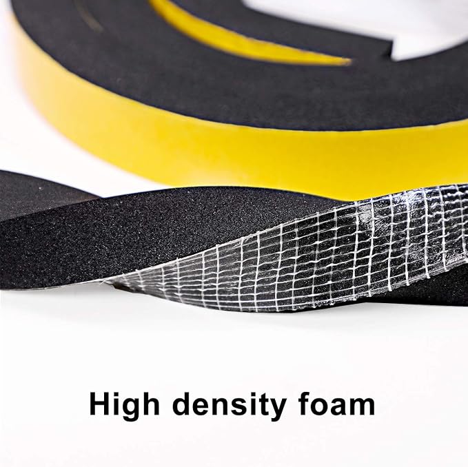 TORRAMI Foam Seal Tape 1 inch W x 3/4 inch T x 6.5 Ft Length, High Density Foam - Image 3