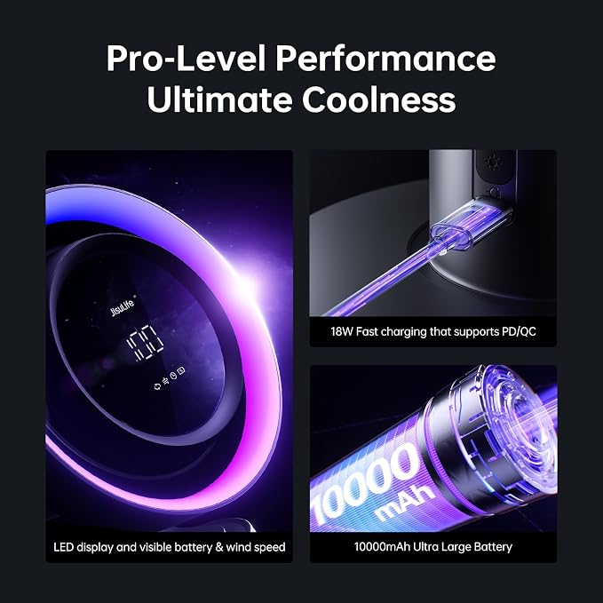 JISULIFE Table Purifier Fan, 3-in-1 Air Purifier Cool - Image 4