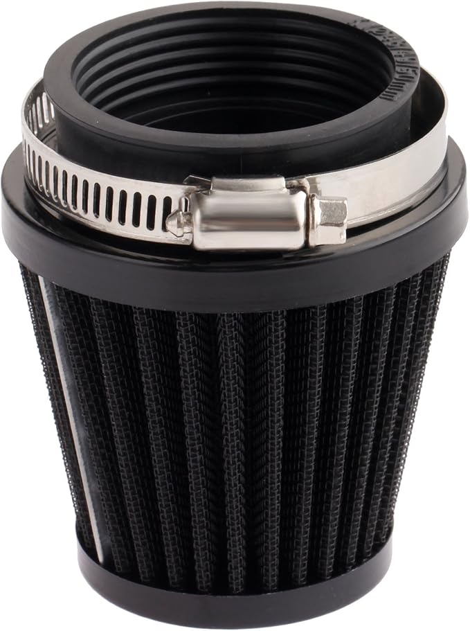 Mtsooning 48mm Motorcycle Air Filter, Clamp-on Intake Pod Cleaner Filter by Mtsooning