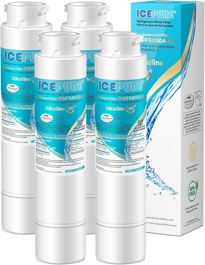 ICEPURE Alkaline RWF5800A-AL Refrigerator Water Filter Replacement by ICEPURE