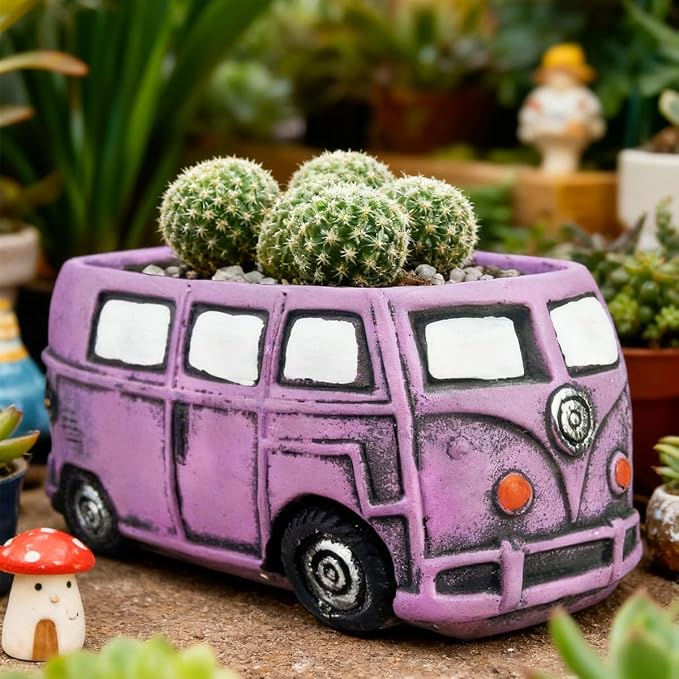 4 Pack Colorful Planters Pots, Indoor Small Plants Pots - Image 5