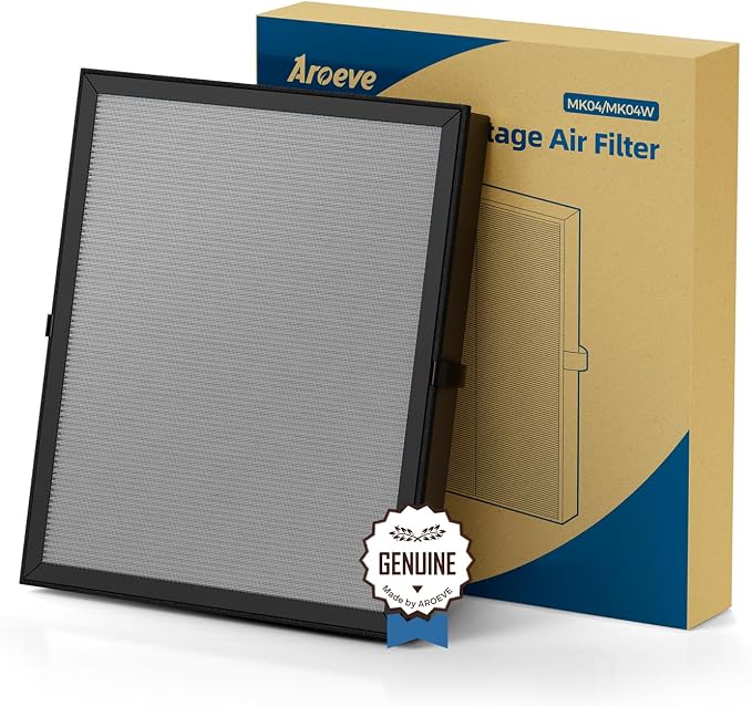 AROEVE MK04 Air Purifier Replacement Filter, Smoke Remove Material 4 -in-1 by AROEVE
