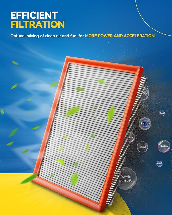 PHILTOP Engine Air Filter, CA12967 2PCS Compatible - Image 4