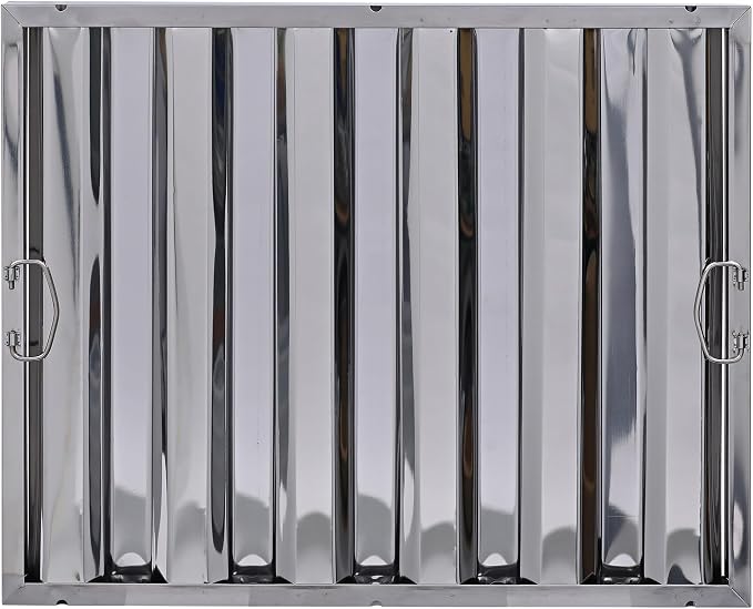 25" x 20" Stainless Steel Commercial Hood Filter – Dishwasher Safe, Welded - Image 2