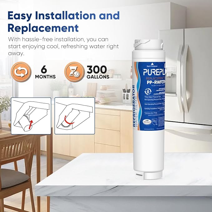 PUREPLUS 9000194412 NSF 53&42 Certified Refrigerator Water Filter Replacement - Image 7
