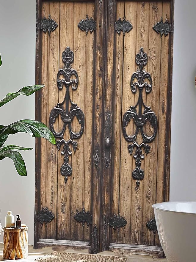 Sheer Curtains 108 Inches Long, Barn Door Semi Sheer Curtains Light Filtering - Image 4