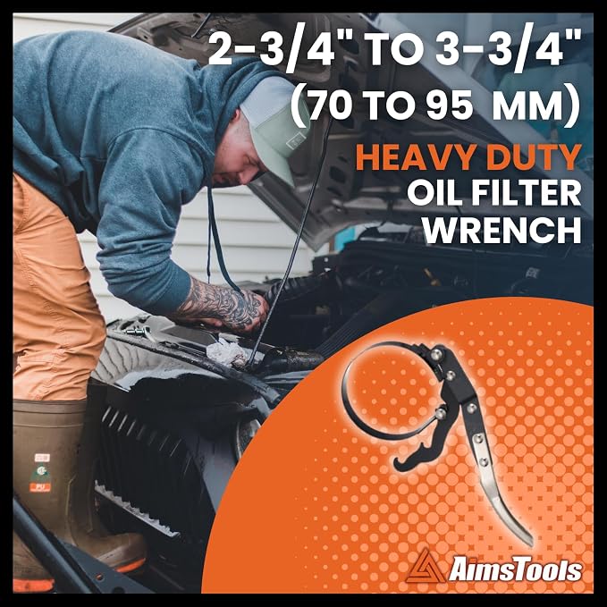 Oil Filter Wrench Tool with Positive Grip Handle - Image 3