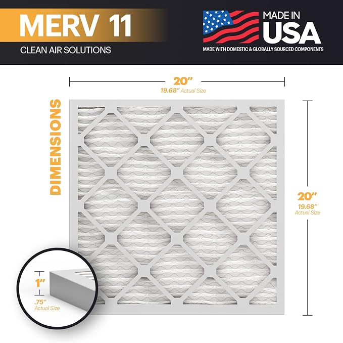 BNX TruFilter 20x20x1 Air Filter MERV 11 - Image 2