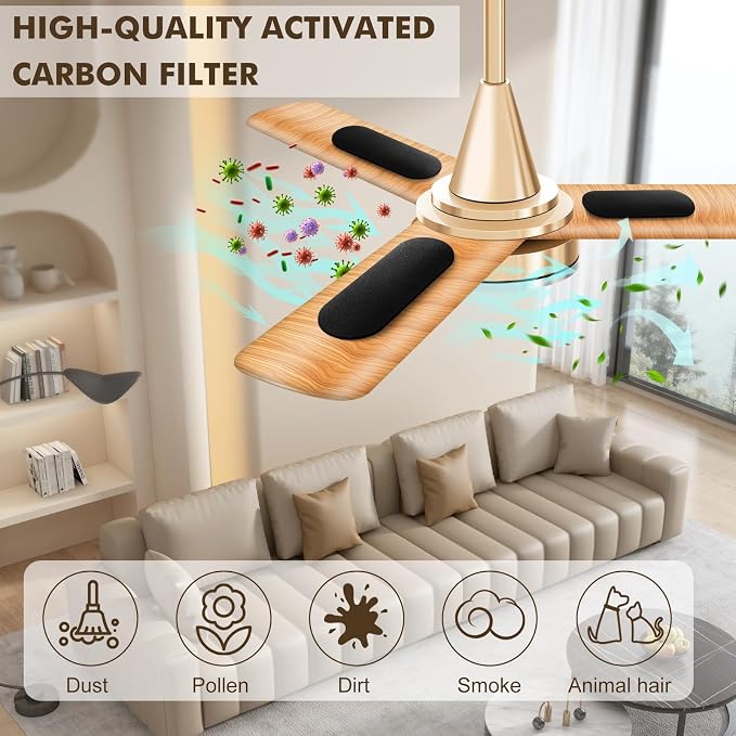 15 Pack Ceiling Fan Filters for Blades, Universal Ceiling Fan Filters, - Image 3