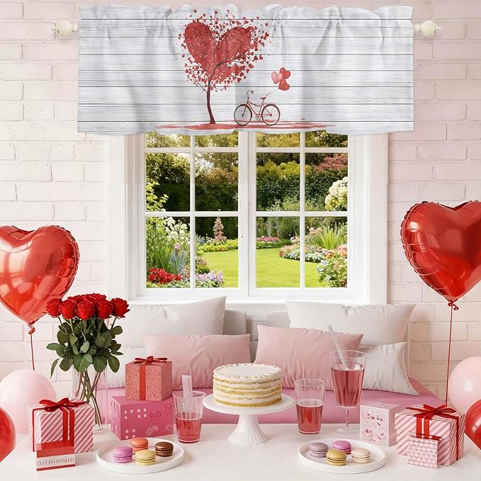 Valentine's Day Valance Curtains - Image 2