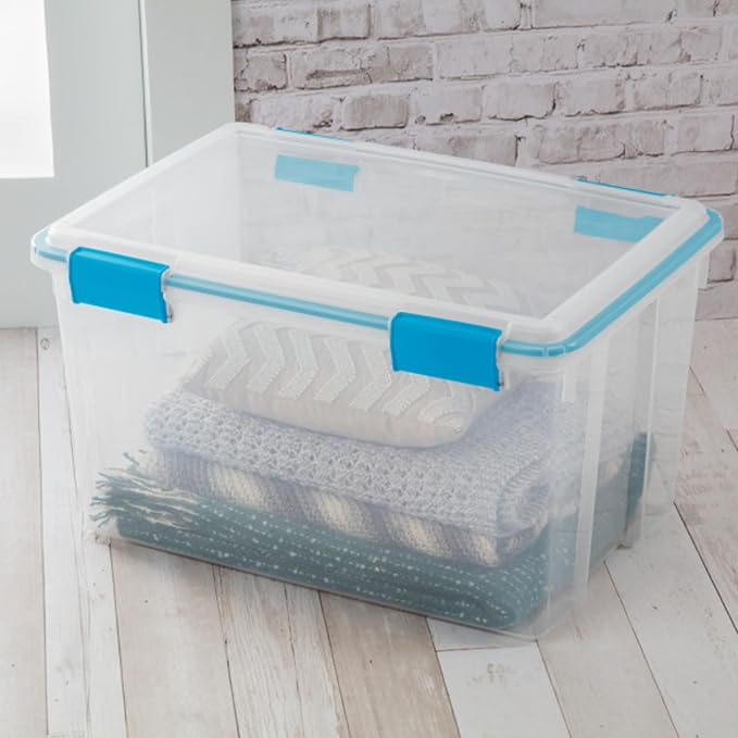 Sterilite 12-Pack Gasket Box, Weather-Resistant Storage Bins - Image 6